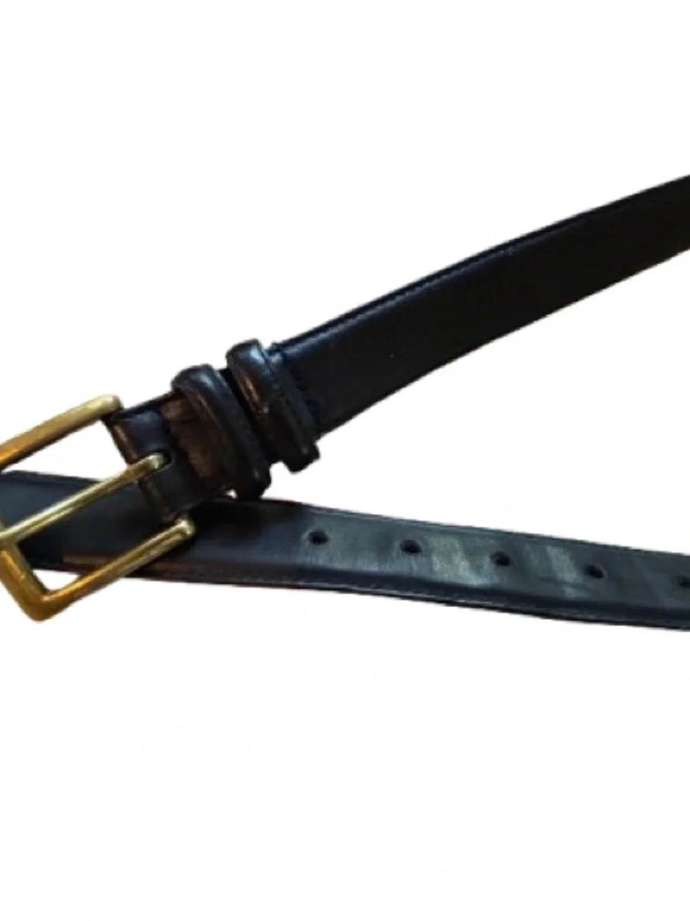 Vintage Justin Heere JH Full Grain Cowhide Leather Belt 32 Solid Brass Buckle US